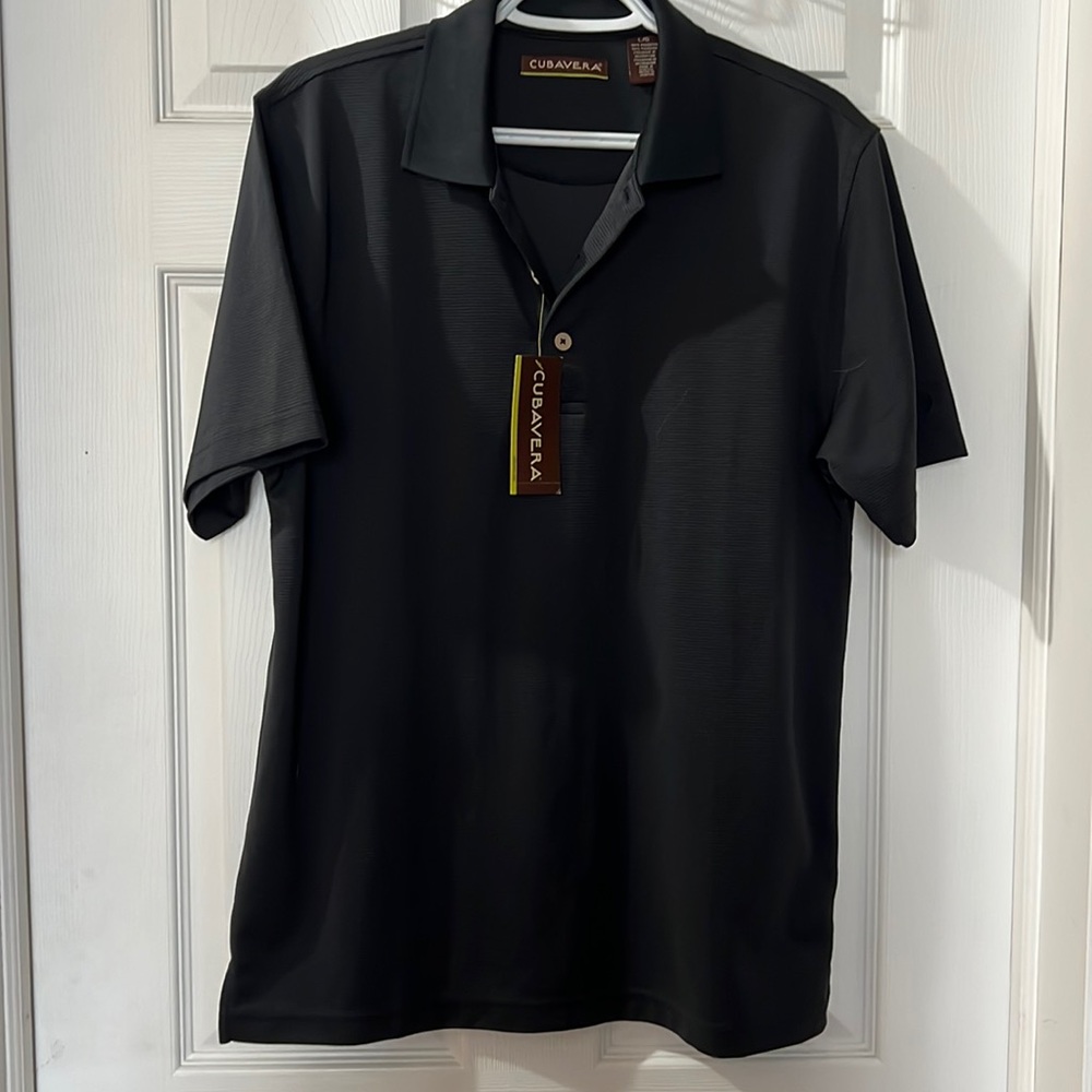 Men’s cubavera knit polo nwt size L